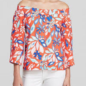 Diane Von Furstenberg DVF Sz P Jennette Blouse NEW